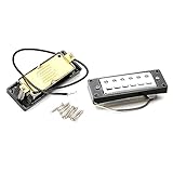 Humbucker-Tonabnehmer für 6-saitige Gitarren, Doppelspulen-Steg-Tonabnehmer und Hals-Tonabnehmer, Ersatz-E-Gitarrenteile