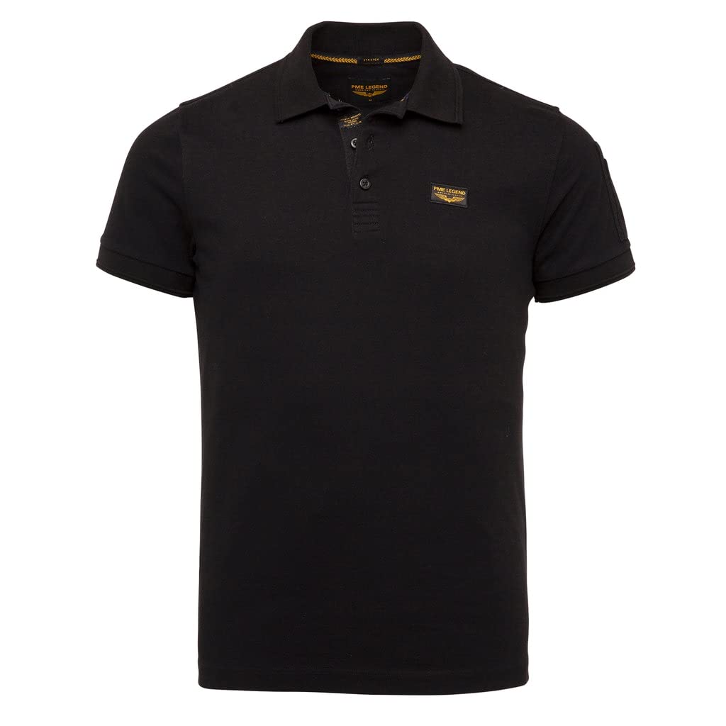 PME Legend Trackway - Poloshirt, Größe_Bekleidung:XL, Farbe:Black