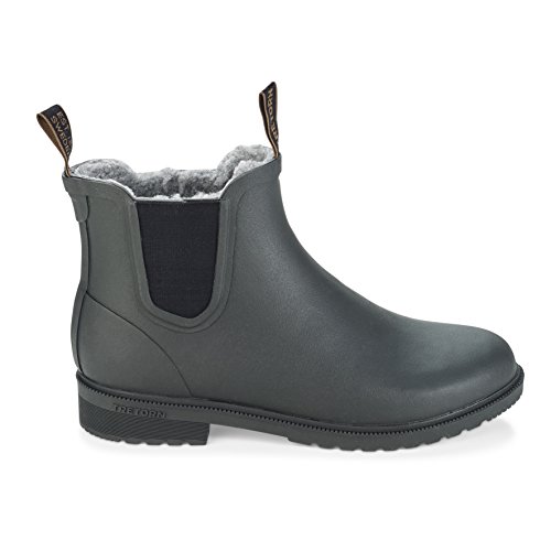 Tretorn CHELSEA CLASSIC WINTER Kurzschaft Gummistiefel Wasserdicht Natürliches Gummi Unisex, Schwarz - Größe: 46