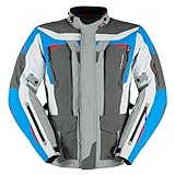 Furygan Men's Voyager 3C Motorradjacke, Blau-anthrazitgrau, 4XL