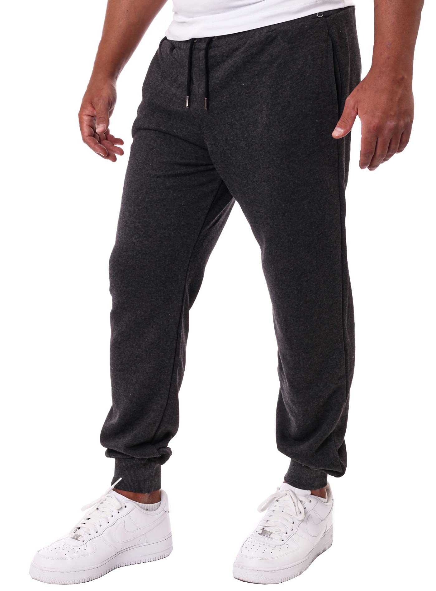 Reslad Jogginghose Herren Trainingshose Männer Sporthose Sweatpants Jogger Pants Freizeithose für Gym & Fitness RS-5060 (S, Anthrazit)