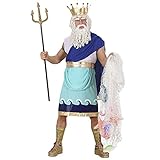 WIDMANN MILANO PARTY FASHION - Kostüm Poseidon, griechischer Gott, Gott des Meeres, Unterwasserwelt, Faschingskostüme