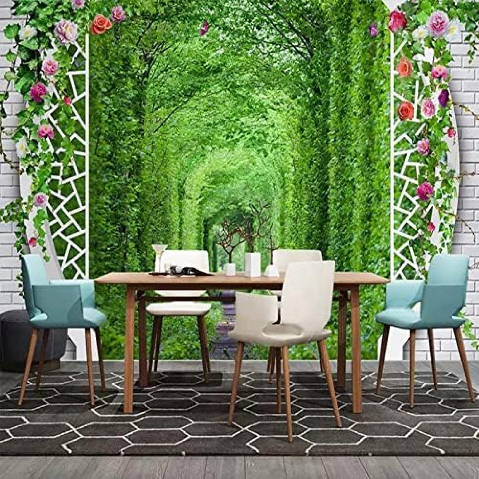 XLMING Park-Natur-Landschafts-Muster 3D Tapete Wohnzimmer Sofa Schlafzimmer Esszimmer Home Dekoration Wand-300cm×210cm