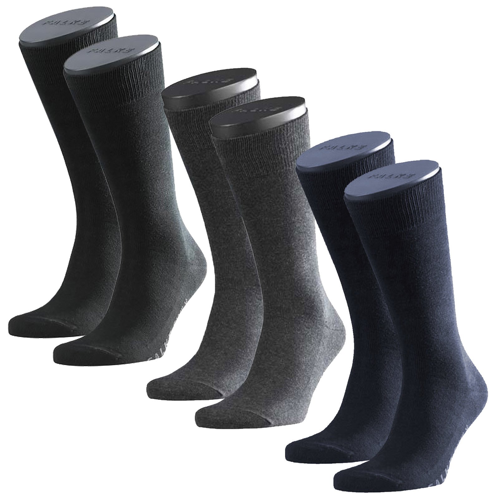 FALKE Socken Set, 3 Paar Herren Strümpfe, Family Allround, Einfarbig (Mix (Anthrazit/Navy/Schwarz), 39-42 (5.5-8 UK))