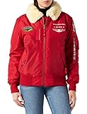 ALPHA INDUSTRIES Herren Injector III Air Force Bomberjacke, Rot, M