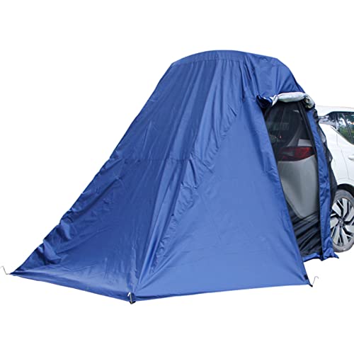 Auto Vorzelt Camping, SUV-Zelt | Heckklappen-Schattenmarkise for Autocamping und Roadtrips – Unterstand for Autocamping mit Eingang mit Reißverschluss(Blue)