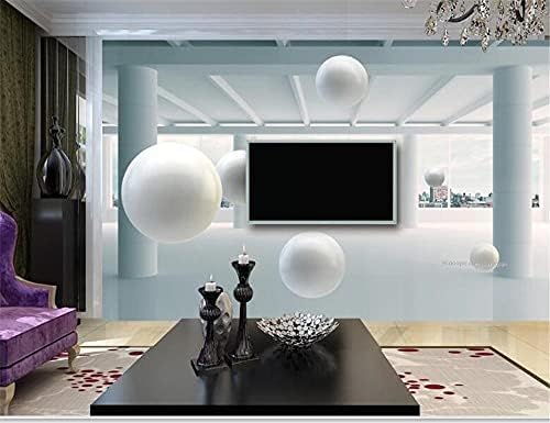 XLMING Sphäre Abstrakte Architektur Küche Esszimmer Arbeitszimmer Wohnzimmer TV Hintergrund Wand 3D Tapete-300cm×210cm