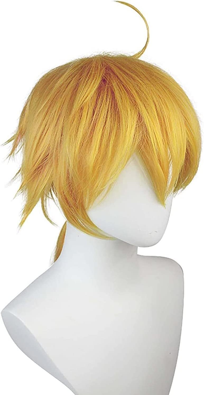 LINLINCD-Wig Anime Cosplay Genshin Impact Anime Cosplay Perücke Spielfiguren Thoma Cosplay Perücke Kostüm Requisiten Dress Up