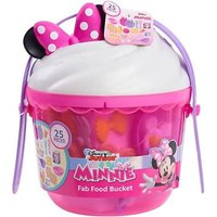 Disney Junior Minnie Mouse Dinner Party Eimer 25-teiliges Set mit Lebensmitteln, Tellern, Gabeln, Schüsseln, Kochutensilien, u.v.m. 25cm, ab 3 Jahren, Just Play