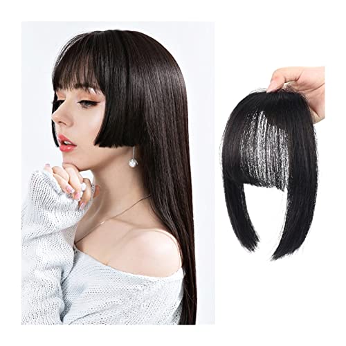 Pony Extension für Damen Clip-in-Haar-Pony, synthetisches Haar, Prinzessinnen-Schnitt, Pony-Haarteil, Fransen-Pony, for Anklipsen, schnelle Cosplay-Pony-Haarverlängerungen, gefälschtes, glattes, natür