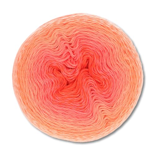 Frida's Wollhaus Scheepjes 215 g Whirl Ombré Bobbel Farbverlaufsgarn 15 Farben (557 | Coral Catastrophe)