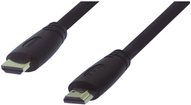 M-CAB UltraFlex - HDMI-Kabel mit Ethernet - HDMI männlich zu HDMI männlich - 12.5 m - Schwarz - rund, 4K Unterstützung