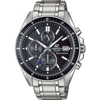 CASIO Herren Chronograph Solar Uhr mit Edelstahl Armband EFS-S510D-1AVUEF