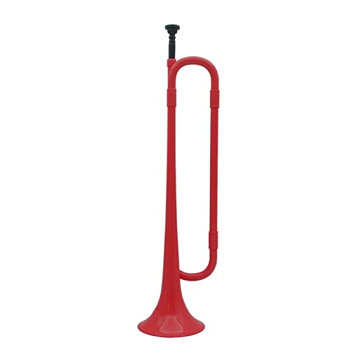 Trompeten B Flache Trompete Bugle Cavalletretrompete Mit Mundstück Kunststoff Messing Instrument Für Bandschule Student Trompete aus Messing (Color : Crimson)