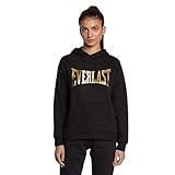 EVERLAST Damen Hoddie Kapuzenpullover Taylor W2, Schwarz/Gold, L