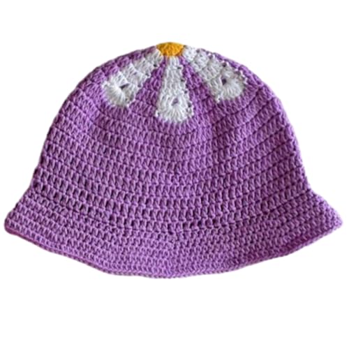 Ruarby Handgefertigter Fischerhut, elegante Beanies, bunte Glocke für Damen, Partyhut, gestrickter Fischerhut, Eimerhüte für Kinder