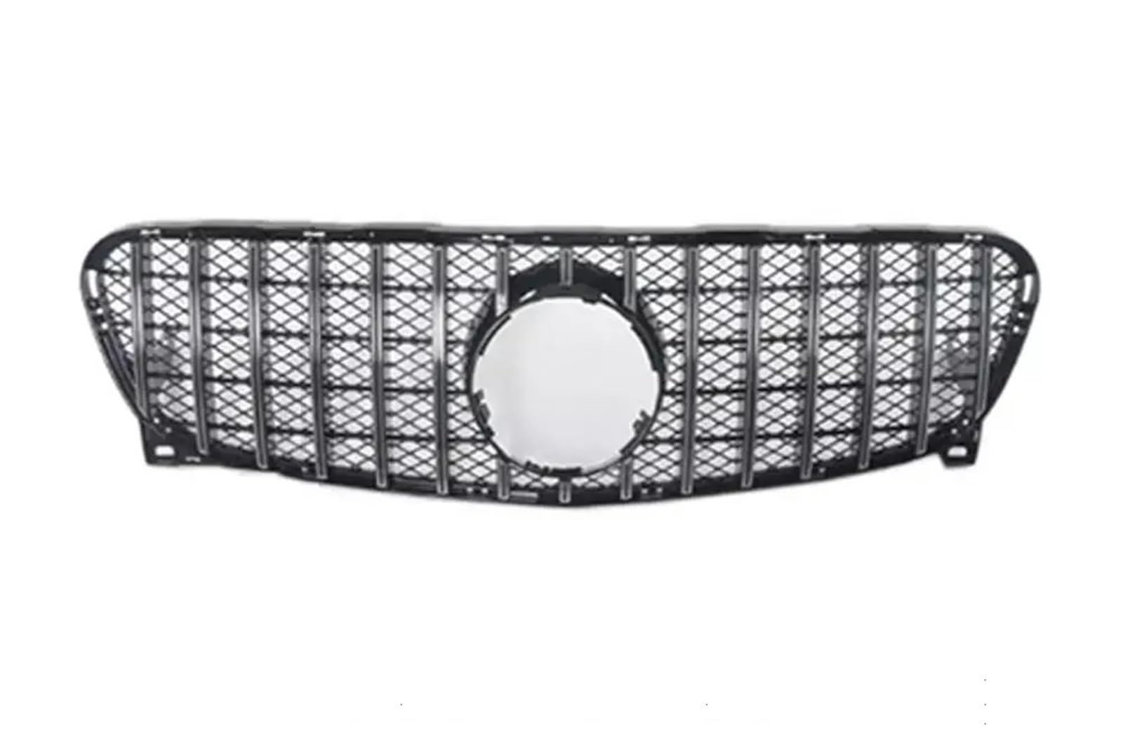 Frontgrills Für Benz Für GLA X156 2014-2019 Modifizierter Haubeneinlass Mesh Trim Styling Frontstoßstangengrill Renngrill Front Bumper Grille(2014-2016 GT Silver)