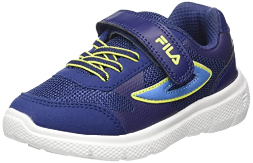 FILA Jumbler 2 V Kids Laufschuh, Medieval Blue-Safety Yellow, 35 EU