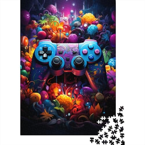 Game Controller Holzpuzzle Puzzles Puzzles für Erwachsene Teenager Puzzles für Erwachsene 1000 Teile Schwierige, anspruchsvolle Puzzles 1000 Teile (Größe 75x50cm)