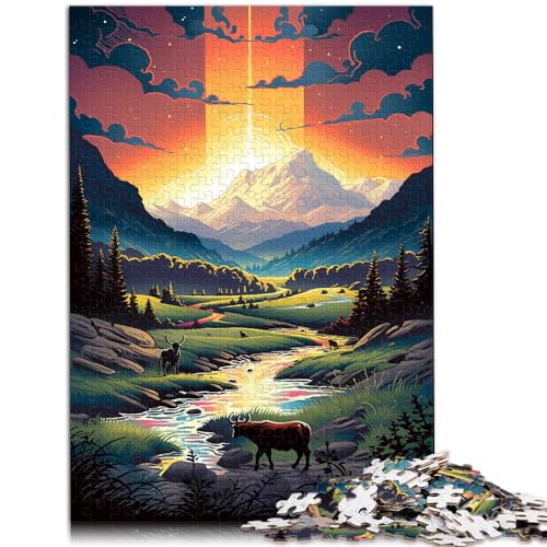 Spielzeug-Puzzle Yellowstone-Nationalpark USA Puzzles für Erwachsene 1000 Teile Holzpuzzles, anspruchsvoll, aber unterhaltsam und humorvoll 1000 Teile (50 x 75 cm)