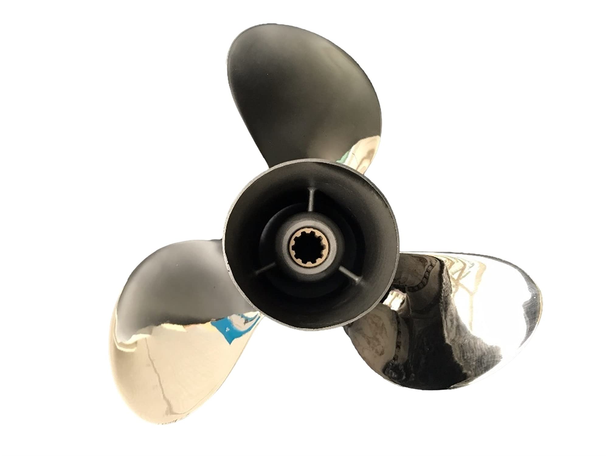 Jodriva 9 7/8x13, for Yamaha, 20-30 PS Außenbordmotor Edelstahl Propellermotoren Außenbordmotor Außenbordpropeller Bootspropeller