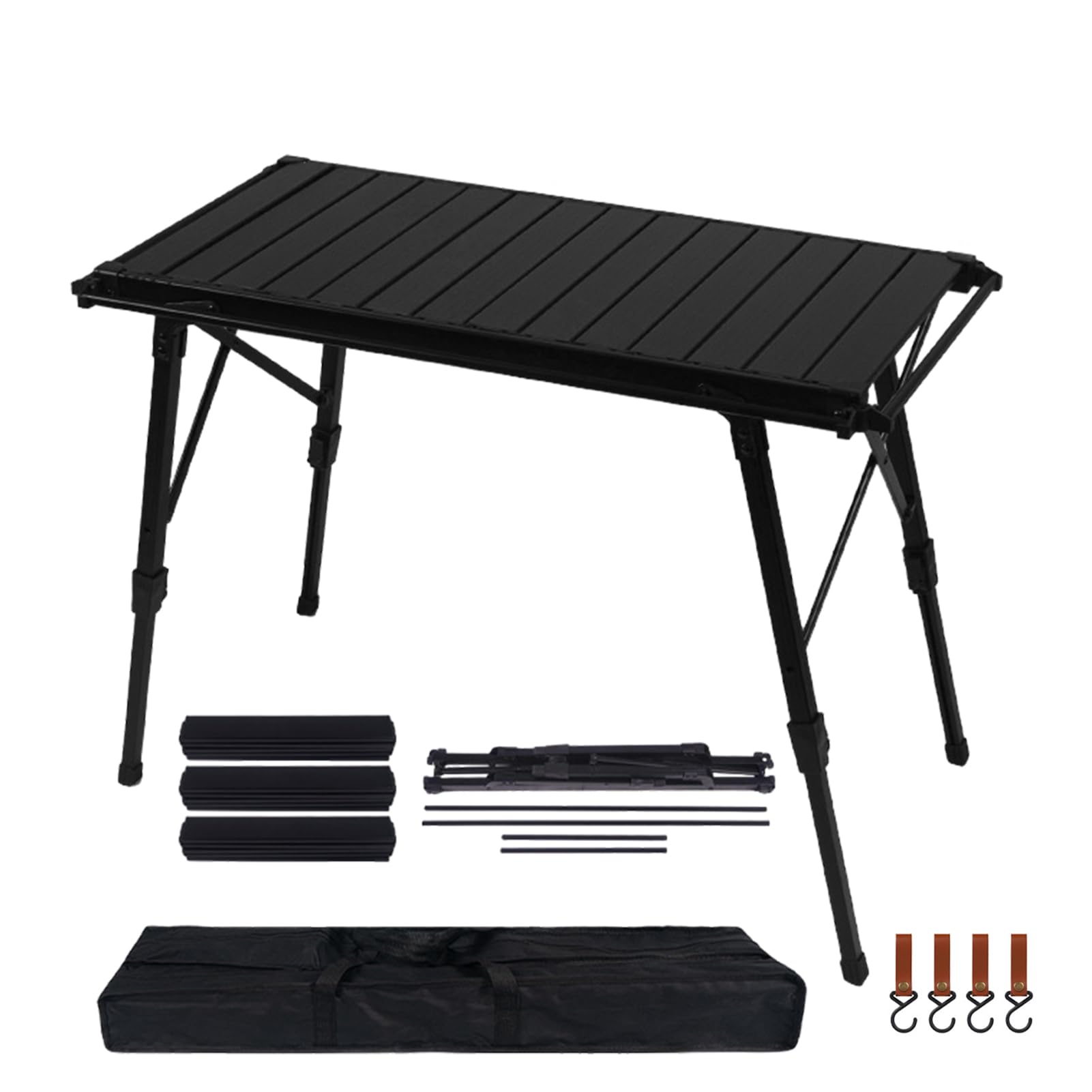 Zusammenklappbarer Picknick-Schreibtische, faltbarer Campingtisch, Aluminium-Borsteltisch, tragbarer faltbarer Snacktisch, vielseitiger Picknicktisch, zuverlässiger Strand-Picknicktisch,