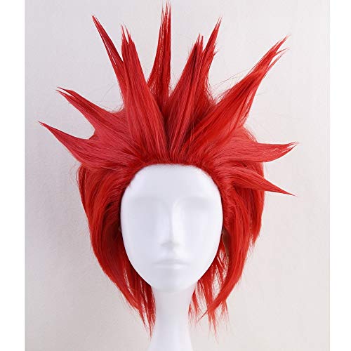 LINLINCD 2019 Eijirou Kirishima Perücke Boku No Hero Academia Anime Cosplay Wig Synthetic mein Held Academia/Akademie Cosplay Haar-Perücken für Männer