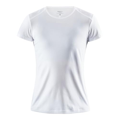 Craft Damen ADV Essence SS Slim Tee T-Shirt, White, M