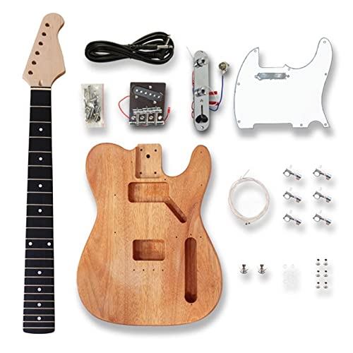 Gitarrenkörper Elektrischer Bass-Gitarrenkörper & Hals-Kit Ahorn-Hals 21 Bünde DIY. Bassgitarrenteile Gitarrenkörper (Color : 03)