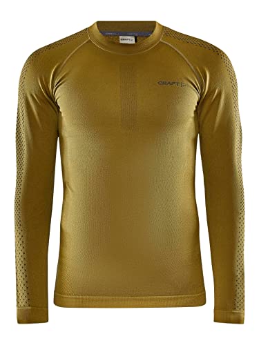 Craft Sportswear Herren ADV Warm Intensity LS Langarm Thermo Athletic Baselayer für Laufen, Radfahren, Multi Sport, Algen-Granit, Groß