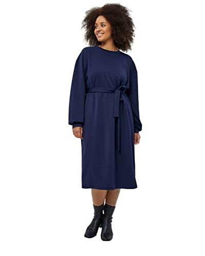 Peppercorn Laila Sweat Kleid Kurve Kleid Damen In Blau Herbst Kleid Damen Elegant Größe 44