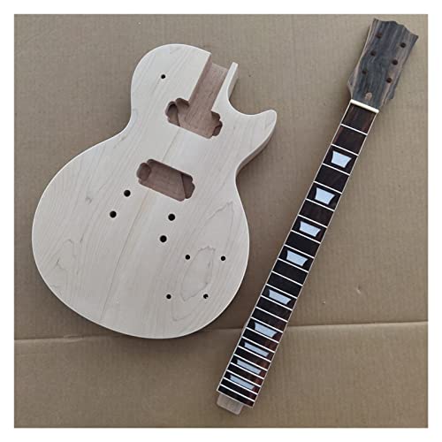 Gitarrenkörper 1 Set Unfertiger Gitarrenhals Und Zurück Einem Stück Mahagoni-Körper Für LP-Art-Gitarren-Kit Gitarrenkörper