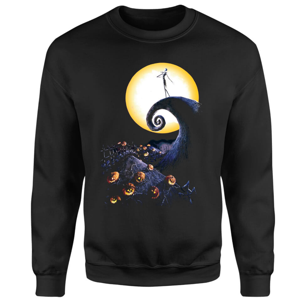 The Nightmare Before Christmas Jack Skellington Pumpkin King Colour Schwarz Pullover - S