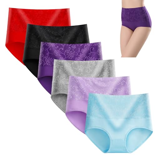 FITPOST Ladydry Slips, auslaufsicher, Baumwolle, atmungsaktiv, auslaufsicher, Schutzunterhosen, Mulitpack, 6 Stück, 6 Stück - g, 46