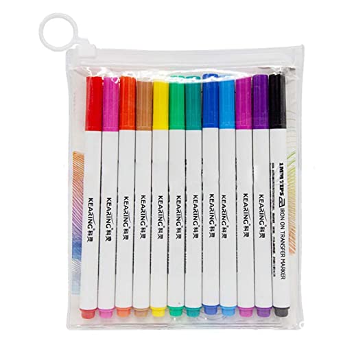 MEELYHOME Infusible Tintenmarker, 6/12 Farben, Thermo-Transfer-Marker, Bleistift, Sublimationstinte, Stift für T-Press/Hitzepresse