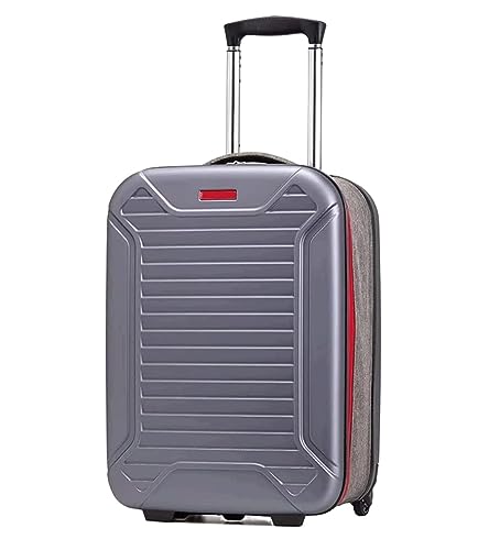 Koffer Trolley Reisekoffer Faltbares Handgepäck, Hartschalenkoffer, Tragbarer Koffer Mit Zahlenschloss Koffer Gepäck Rollkoffer (Color : Rood, Size : 24in)