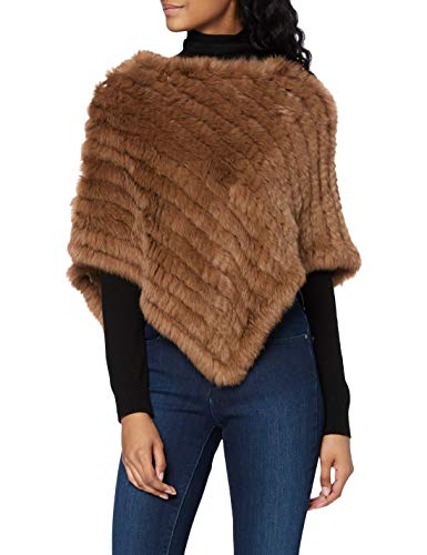 Oakwood Damen Davos Poncho, Coffee, One Size