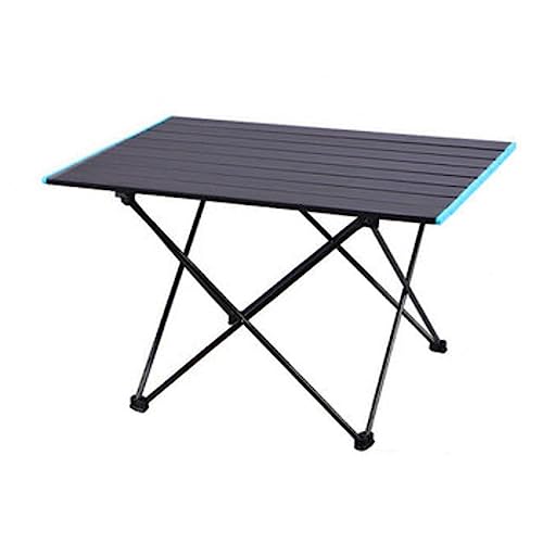 RAABYU Leichter Campingtisch, zusammenklappbarer tragbarer Camping-Beistelltisch, Aluminium-Tragetasche, Outdoor-Strandtisch