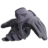 Dainese - Argon Gloves, Motorrad Handschuhe für Männer mit Knöchelschutz, Reißverschluß, Touchscreen Kompatibilität, Herren Motorrad Handschuhe XXL, Anthrazit