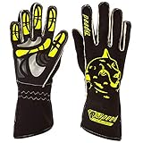 Speed Racewear - Motorsport Handschuhe - Karthandschuhe Melbourne - Schwarz/neongelb (6)