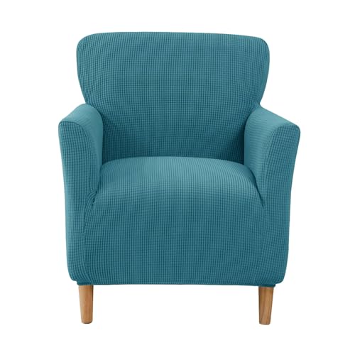 JHLD Kleine Sofabezug, Sesselbezug Jacquard Stretch Sofahusse Couchbezug Maschinenwaschbar Sofa Überwürfe Für Wohnzimmer Schlafzimmer-Teal-1 Stück