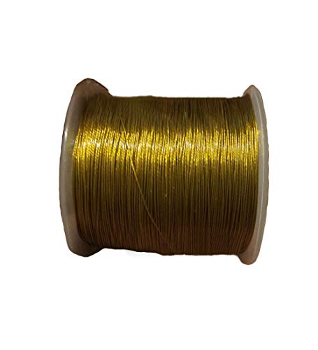 SOFIALXC Edelstahl Drahtseil Nylon beschichtet.-Golden 0.8mm x 100m/328ft