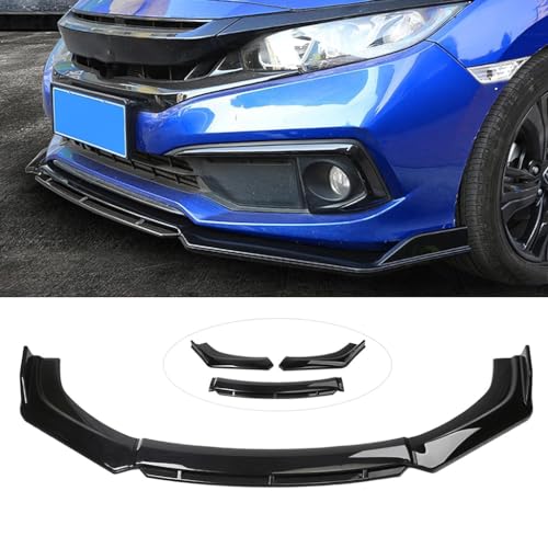 Auto Frontlippe Frontspoiler für Renault Arkana 2021 2022 2023 2024,Spoilerlippe Frontspoilerlippe Protector,Car Splitter Body Kit,B/Bright Black