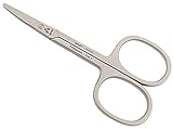 Alpen Baby-Nagelschere, abgerundet, Stahl AISI 420 rostfrei, mattiert, gebogen, 9.0 cm