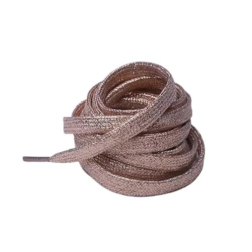 RybdaFDc Schnürsenkel, 1 Paar silberne Schnürsenkel 120 cm Sneaker Sportschuhe Schnürsenkel Bootlaces Schnürsenkel Saiten(Apricot)