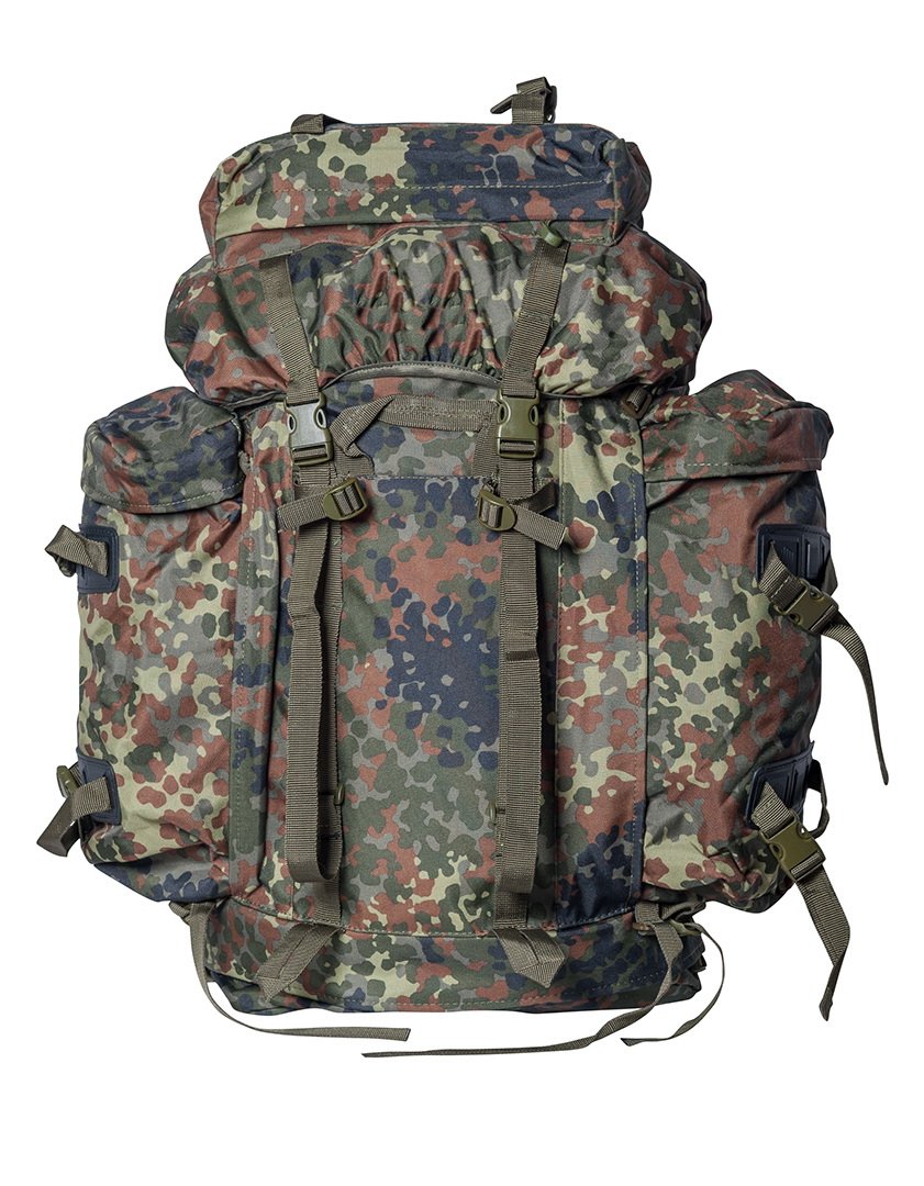 Matthias Kranz BW Bundeswehr Rucksack Bergrucksack Gebirgsjäger Army Mountain Pack + Army-Shop-BW Schlüsselanhänger (Bundeswehr Flecktarn)