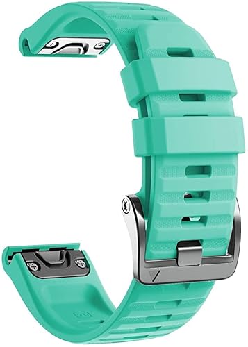 NEYENS 22 x 26 mm Armband aus Silikon für Garmin Fenix 6X 6 Pro 7 7X 5X 5 Plus 3HR 945 Schnellverschluss-Armbänder Ersatz, 22mm Fenix 7 Epix, Achat