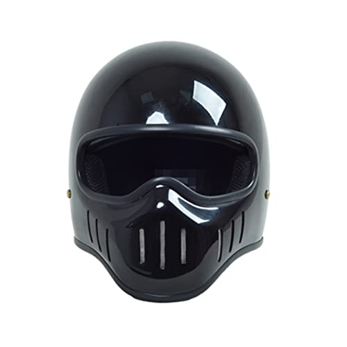 KEFFOR Retro Motorradhelm DOT/ECE-Zugelassen, Motocrosshelme Herren Damen, Vintage Integralhelme, ATV UTV Motorrad Offener Helm, Motorrad Open Face Helme (Color : A, Size : XXL=(63-64cm))