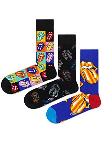 Happy Socks Rolling Stones 3-Pack Sock Box Set Multi 1 Women's Shoe Size 9-11