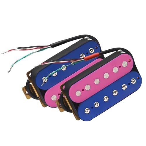 Deep Blue Purple E-Gitarre Humbucker Pickup Coil Spliting Pickup 4 Leiterkabel Single-Coil-Tonabnehmer (Color : One set)